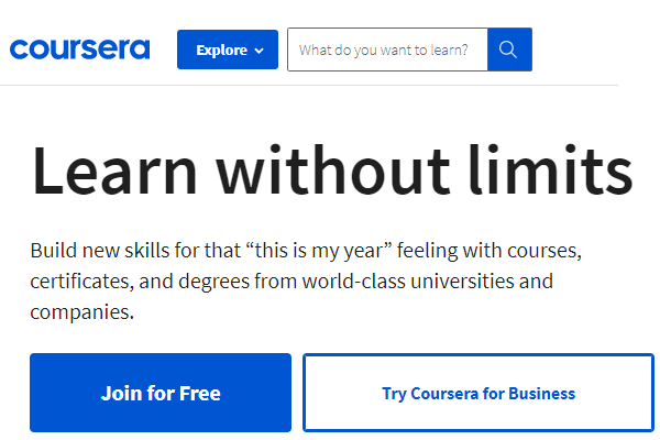 Coursera Udemy Alternative